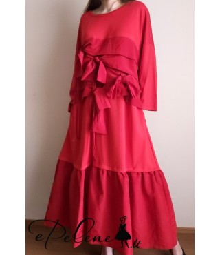 Nauja elegantiška suknelė su kaspinais